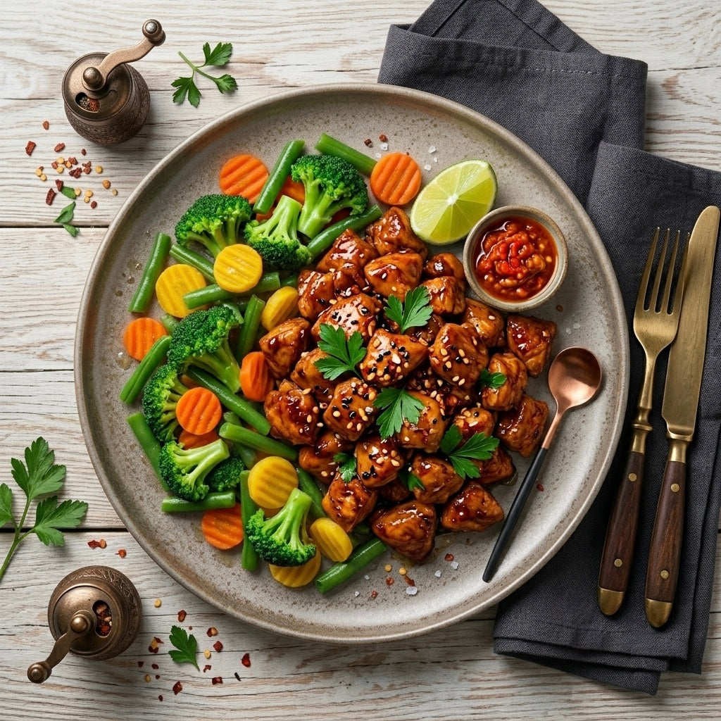 Surinamese Chicken with Mexican Mix (Low Carb)