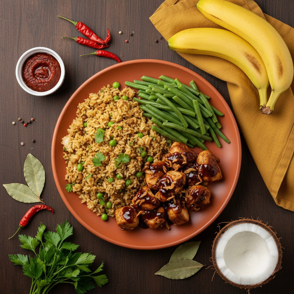 Lose Weight - Surinamese Nasi & Chicken with Green Beans