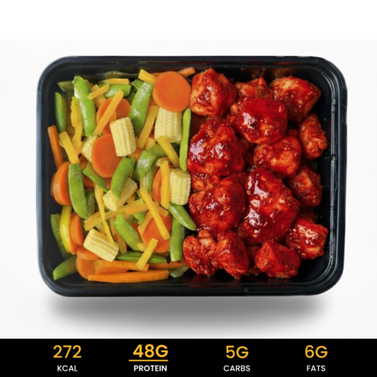 Piri Piri kip met China Wok-mix (Koolhydraat Arm)
