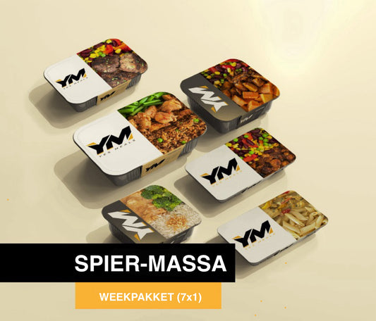 spiermassa pakket eiwitrijke prep meals pakket box gezonde sport maaltijden