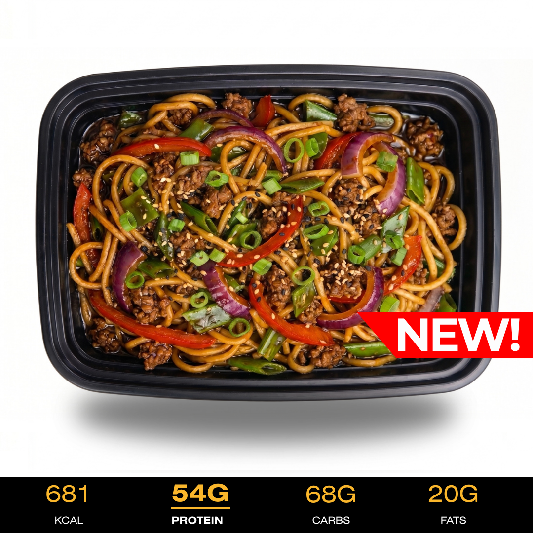 Droog Trainen - Black Pepper Chow Mein Beef