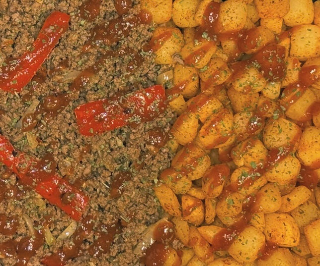 Aankomen - Spicy Smash Burger Krieltjes