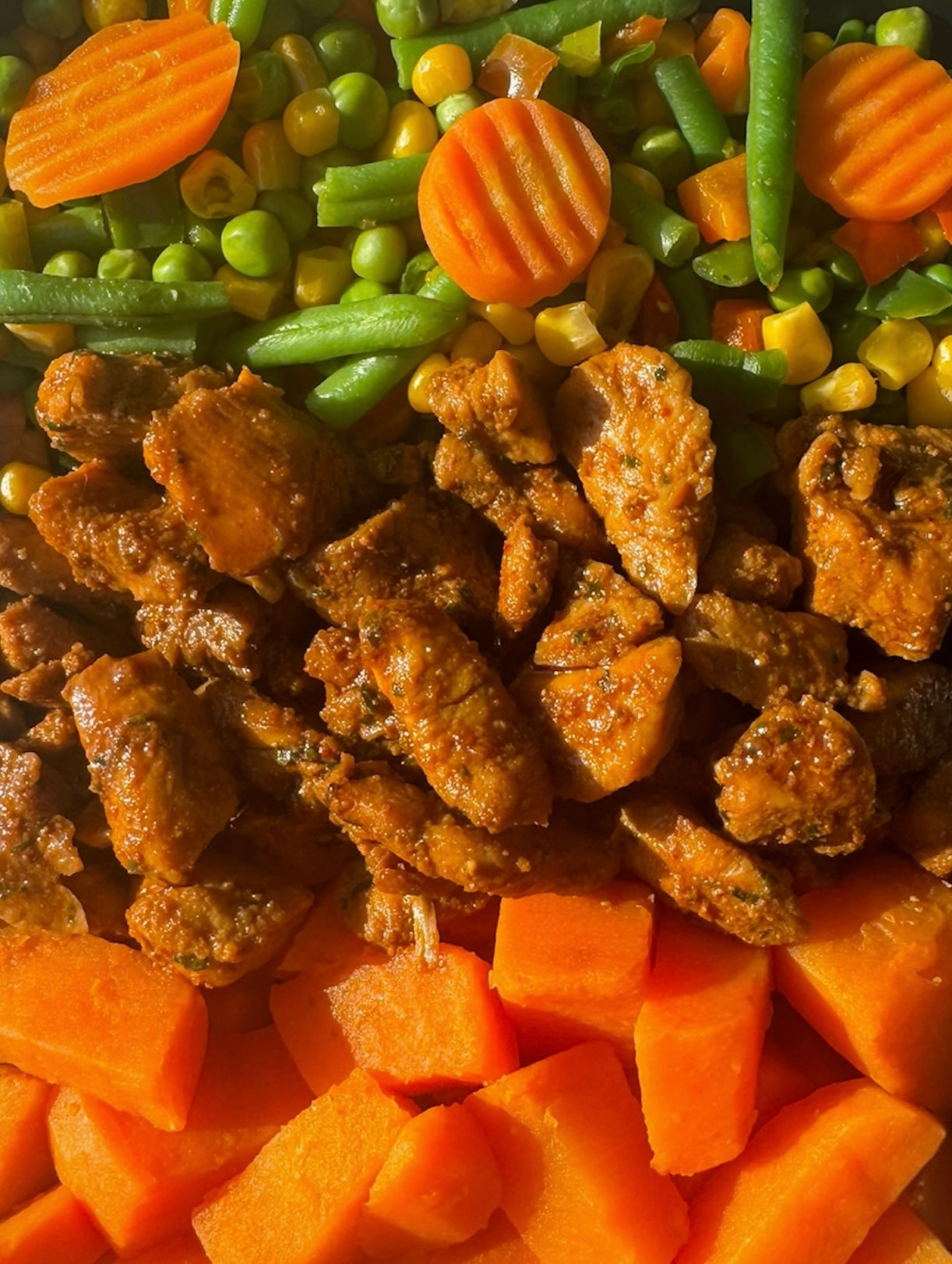 Spier Massa - Zoete aardappel met Surinaamse kip en Mexico-mix