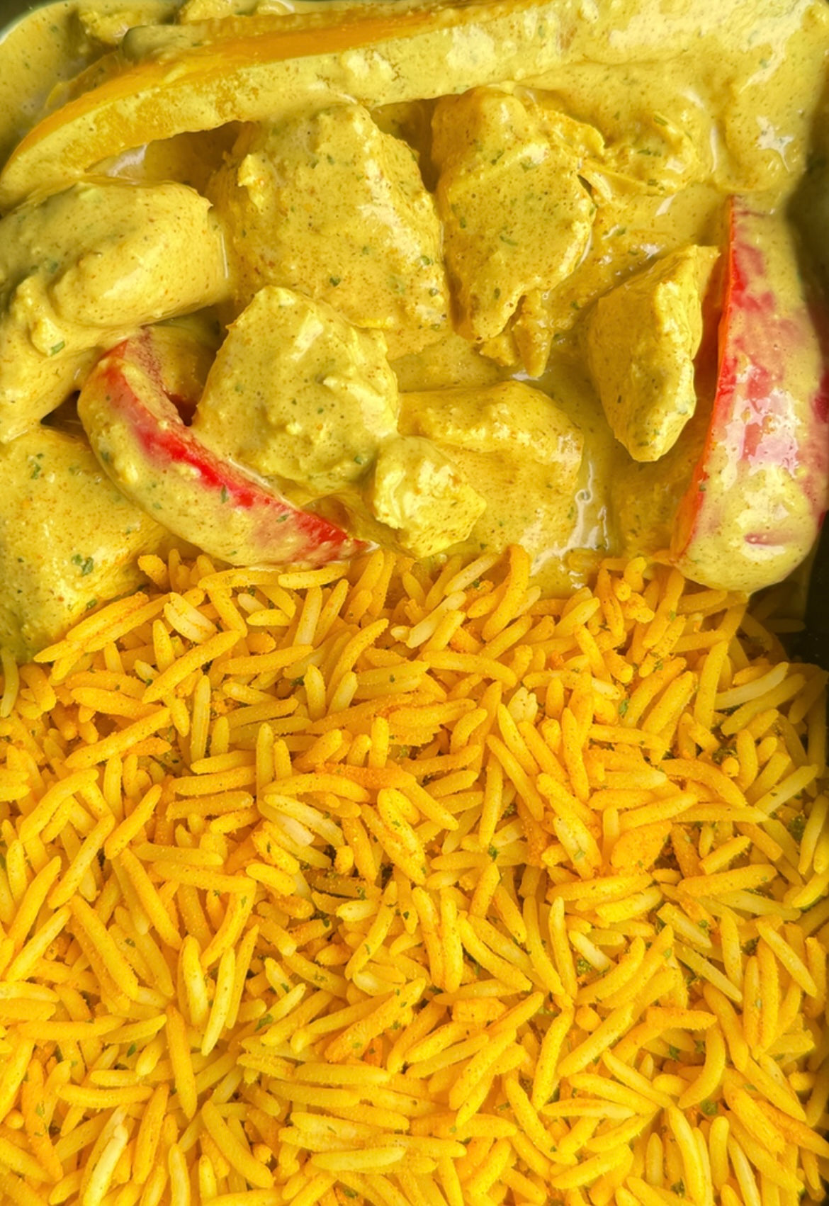 Spier Massa - Gele Rijst Bengali Curry Chicken
