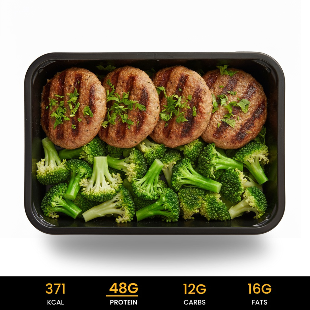 Turkish Köfte with Broccoli (Low Carb)