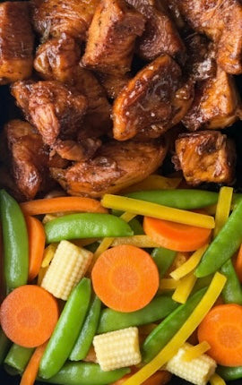 Surinaamse Kip met China Wok-mix (Koolhydraat Arm)