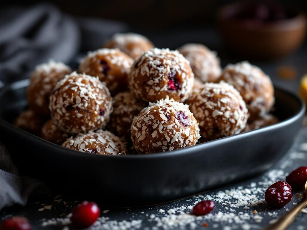 High Protein Lemon Cranberry Dadel Balletjes 4x