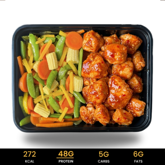 Piri Piri kip met China Wok-mix (Koolhydraat Arm)