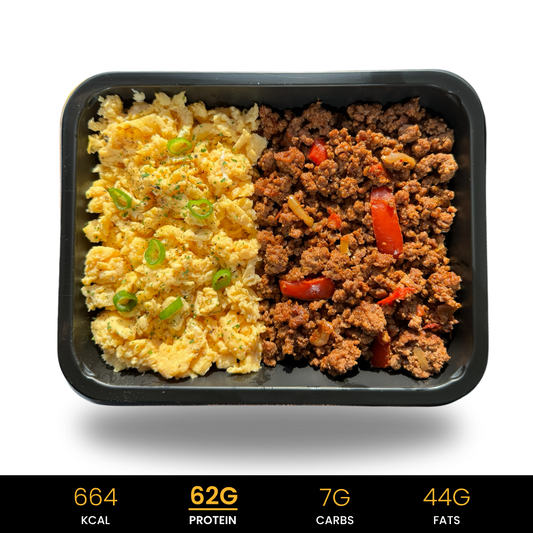 Scrambled Eggs & Spice Beef