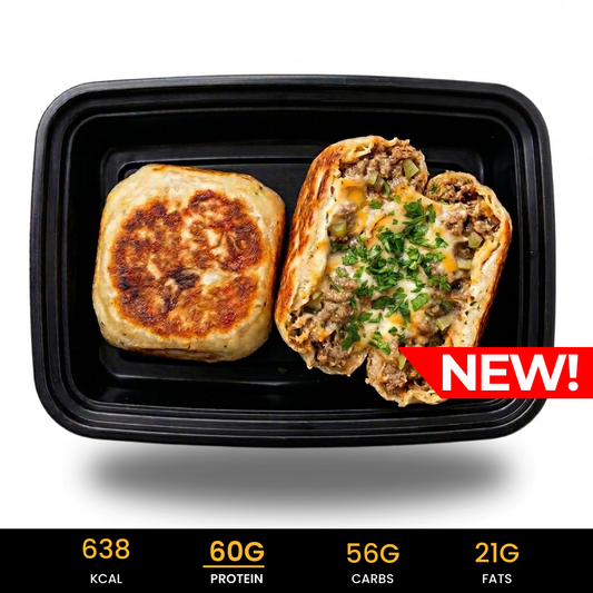 2x High Protein Cheese Burger Pockets