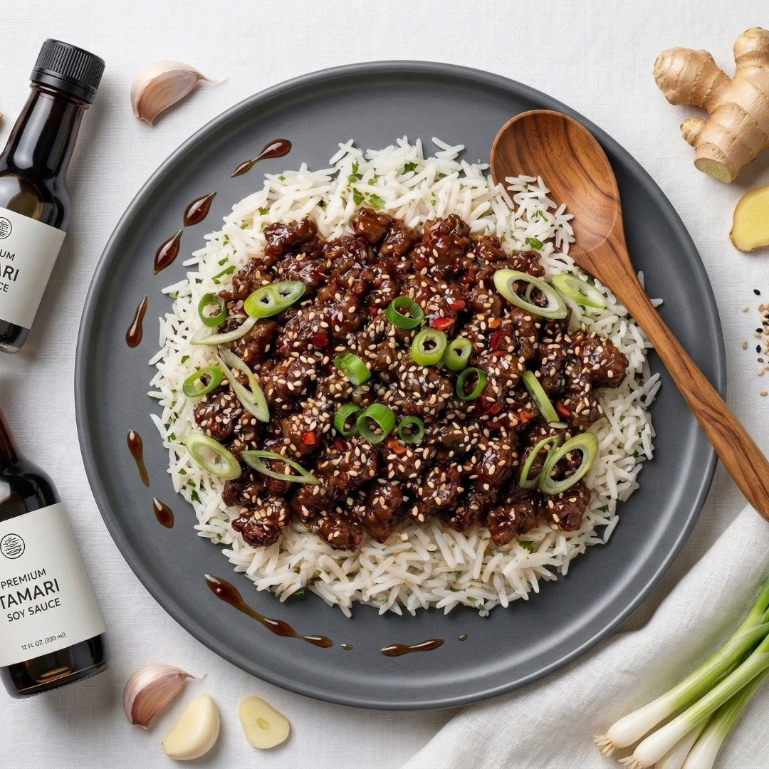 Afvallen - Rijst Sticky Korean Beef