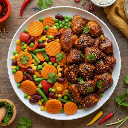 Surinaamse Kip met Mexico-mix (Koolhydraat Arm)