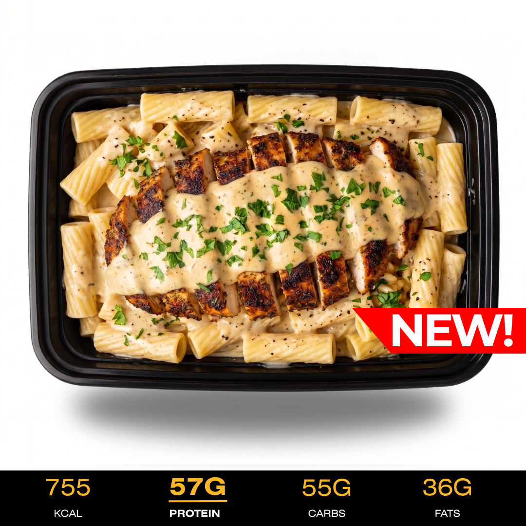 Droog Trainen - Garlic Alfredo Chicken Pasta