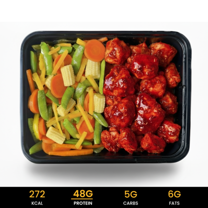Piri Piri kip met China Wok-mix (Koolhydraat Arm)