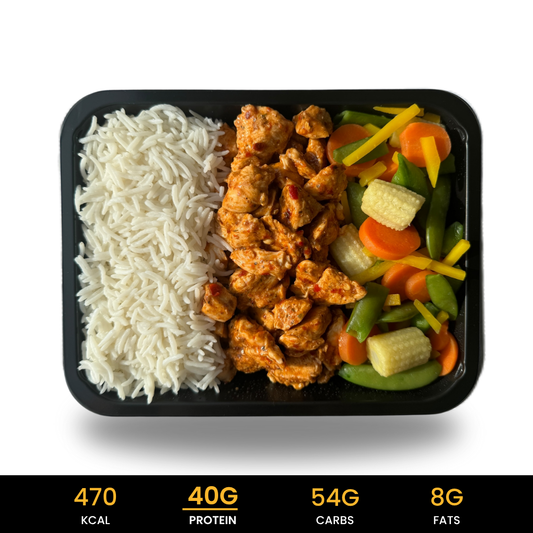Afvallen - Rijst Piri Piri Kip China Wok Mix