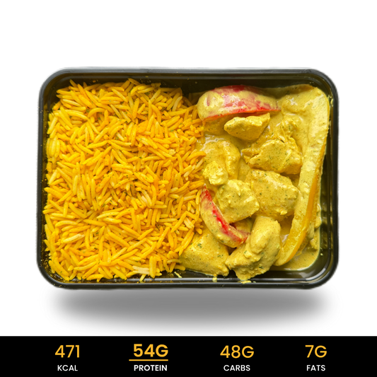 Afvallen - Gele Rijst Bengali Curry Chicken