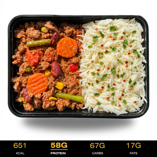 Arrive - White Rice with Chili Con Carne