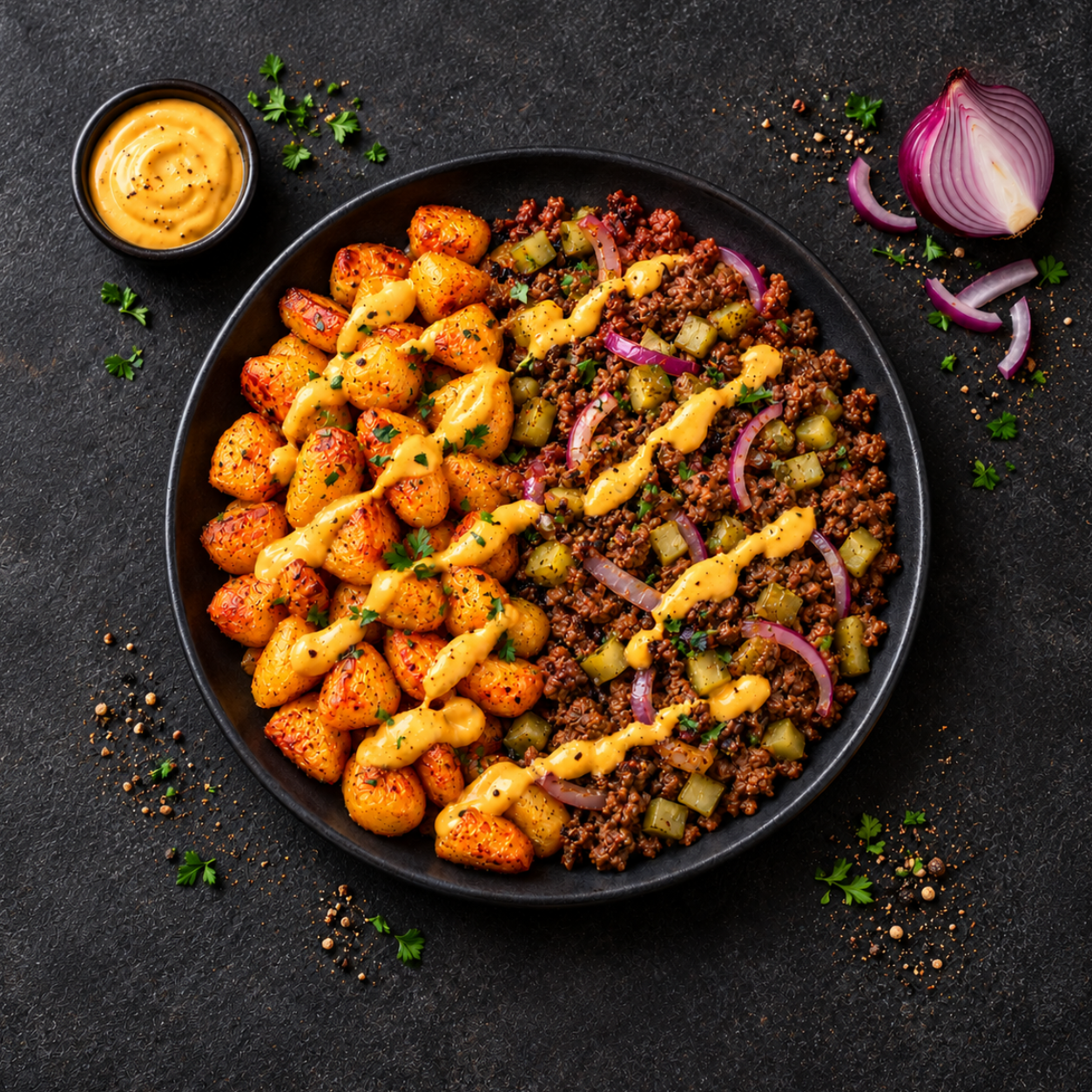 Lose Weight - Spicy Smash Burger Potatoes