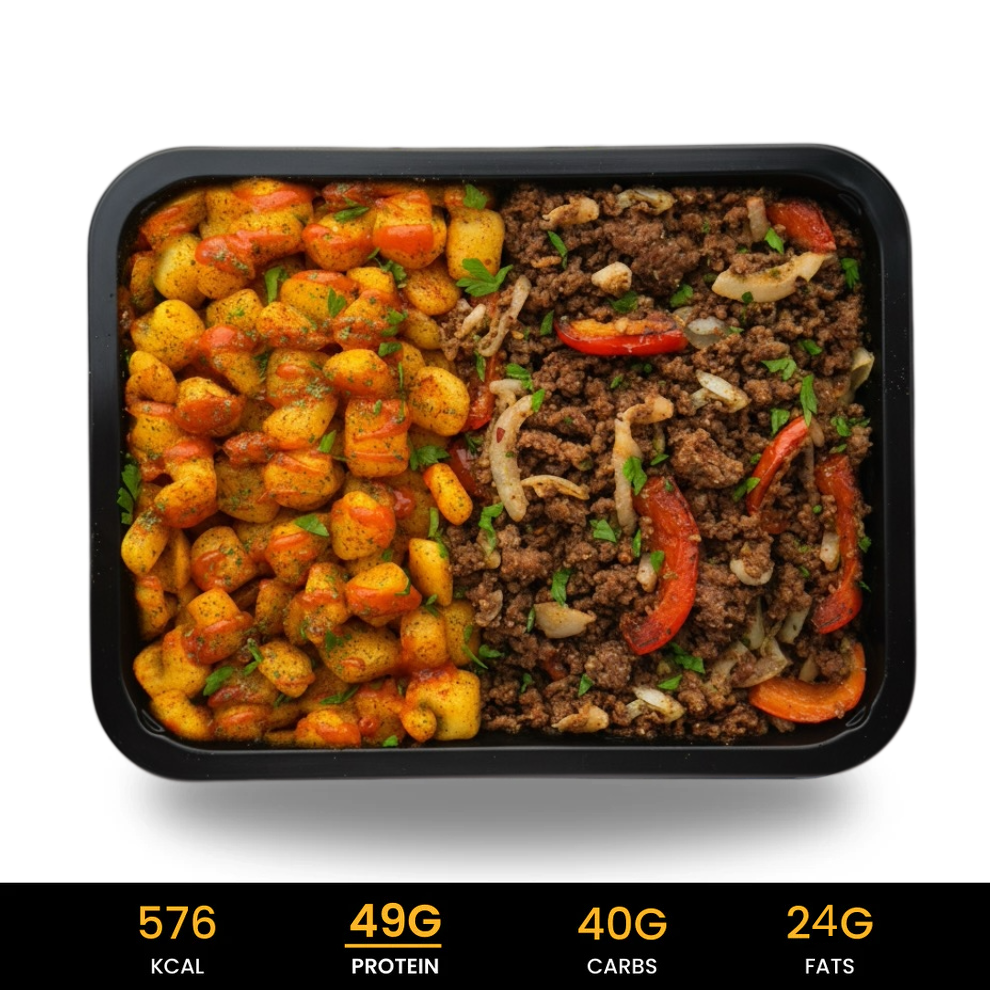 Spicy_Smash_Burger_Krieltjes_aankomen Halal, eiwitrijk gezond 