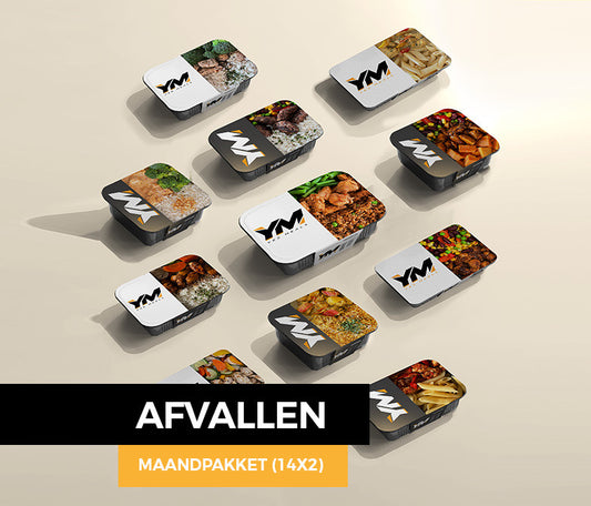 afvallen-pakket-1-maand eiwitrijke prep meals pakket box gezonde sport maaltijden
