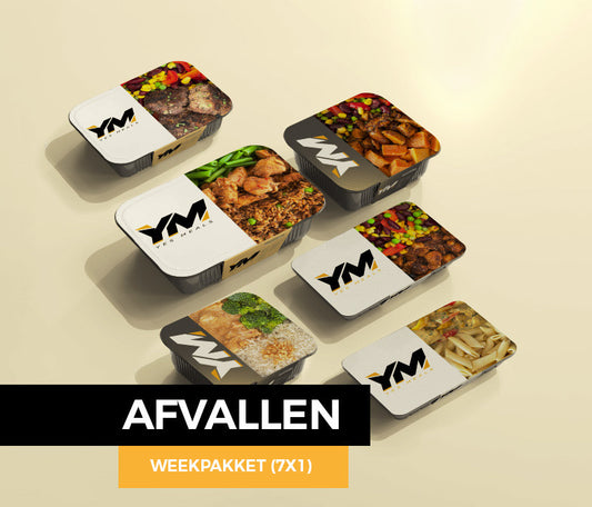 afvallen-pakket-1-week eiwitrijke prep meals pakket box gezonde sport maaltijden