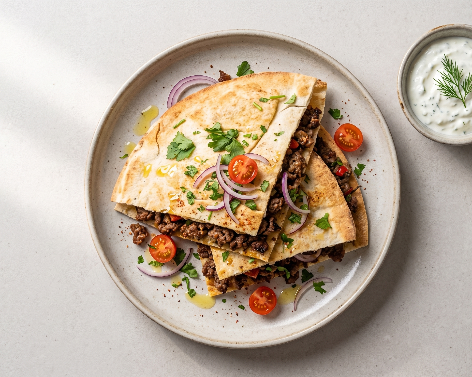 High Protein Flatbread Beef