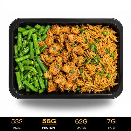 Muscle Mass - Surinamese Nasi &amp; Chicken with Green Beans