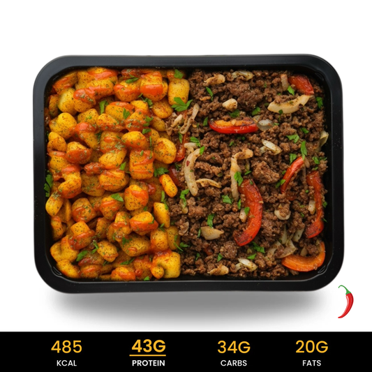 Muscle Mass - Spicy Smash Burger Potatoes